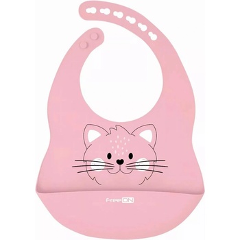 Freeon Силиконов лигавник Freeon - Коте, розов (85352)