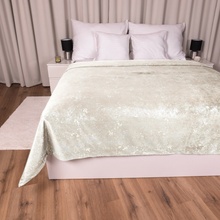 Biante přehoz na postel Zamatový Isabela IBL-001 Gold Design krémový 140 x 200 cm