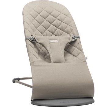 BabyBjörn Bouncer Bliss Sand šedá cotton