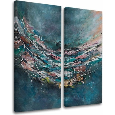 Obraz na plátně ABSTRAKT 2 části XOBCHAB042 - 100x120 cm