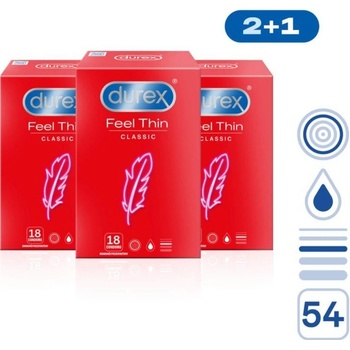 Durex Feel Thin Classic Pack 54 ks