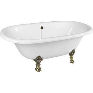 POLYSAN - Самостоятелна вана „Regata, 175x85x61 см, крака в бронзов цвят 10121 (10121)