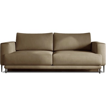 Eltap Светлокафяв кадифен разтегателен диван с място за съхранение 260 cm Dalia - ELTAP (SO-DAL-20NU)