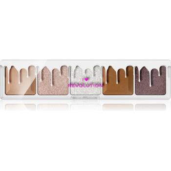 Revolution Beauty Mini Chocolate Palette палитра сенки за очи цвят White Vanilla Cream 5, 5 гр