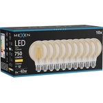 Mexen Vintis 10x LED филамент крушка E27, G80, 8W, Топла - 2700K, 750 lm, кехлибар (L155-E27-0827-50x10)