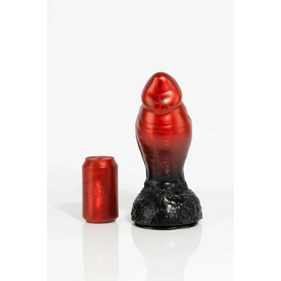 Twisted Beast Aamon Demon Blood Ombre Large prémiové silikónové dildo 29 x 6,9–9,9 cm