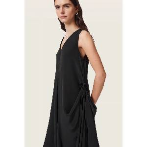 AllSaints асиметрична рокля от вискоза SYBIL (W021DF)