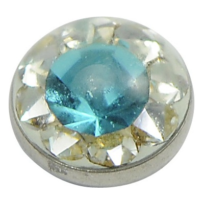 Microdermal titan zelenomodrá/čirá MDEM63