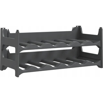 vidaXL Stojan na víno na 12 fliaš PP stohovateľný