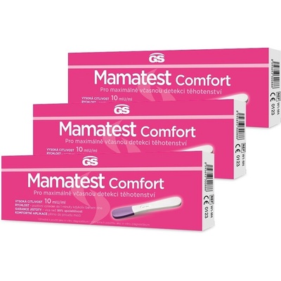 GS Mamatest Comfort Těhotenský test 3 ks