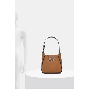 KARL LAGERFELD чанта тип хобо дамска от велур K/SIGNATURE (B3W30305)