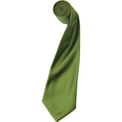 Premier Workwear pánska saténová kravata PR750 Oasis Green