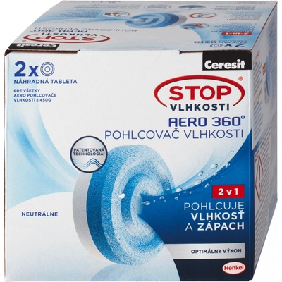 Ceresit Stop vlhkosti Aero 360° náhradné tablety 2 x 450g Neutral