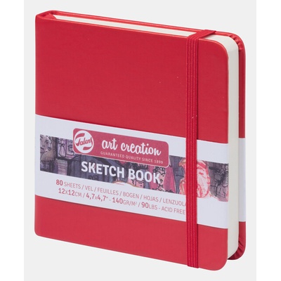 Talens Art Creation Sketchbook v pevnej väzbe Red 12 x 12
