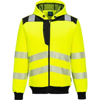 Portwest PW327 Reflexná mikina na zips žltá