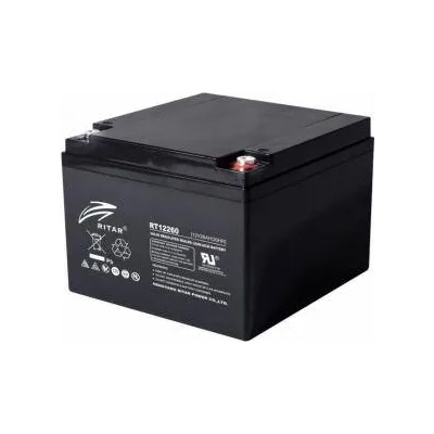 Ritar power Оловна Батерия RITAR (RT12260) AGM, 12V/26 Ah - 166/176/125mm, RITAR-RT12260