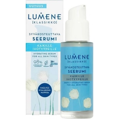 Lumene Klassikko Deeply Hydrating Serum Дълбоко хидратиращ серум против бръчки с хиалуронова киселина