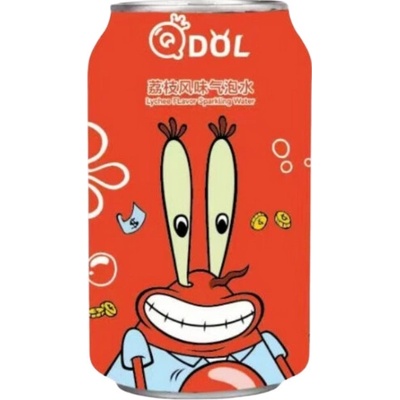 QDol Spongebob Lychee Sparkling Drink 330 ml