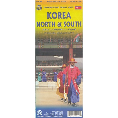 Korea North & South 1:830 000