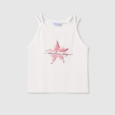 MAYORAL Потник с презрамки морска звезда в мръсно бяло за момиче Mayoral