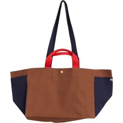 HAY Látková taška Weekend Small Brown Multi