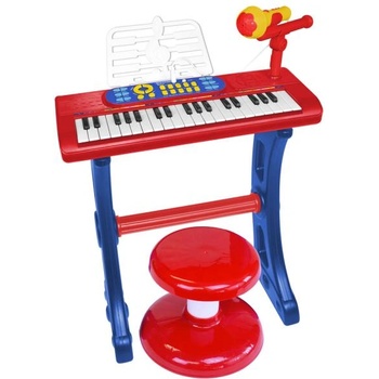 Bontempi Електронно пиано червено-синьо