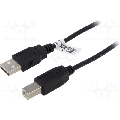 Goobay 93598 USB 2.0, USB A vidlice, USB B, vidlice, 5m, černý