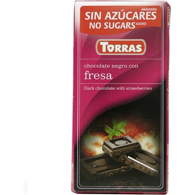 Torras horká čokoláda s jahodou 75 g