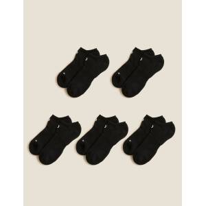 Marks & Spencer Trainer Liners Чорапи 5 чифта Marks & Spencer | Cheren | ЖЕНИ | 35 1/2-38