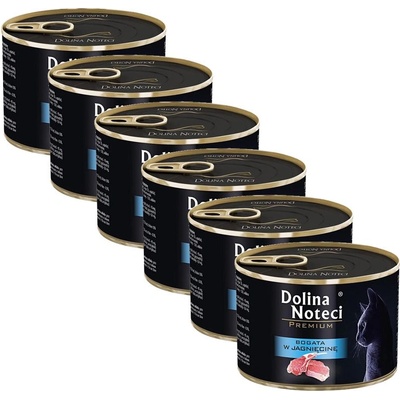 Dolina Noteci Premium Cat с агнешко месо 6 x 185 г