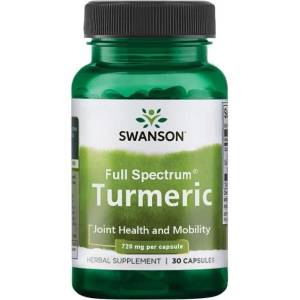 Swanson Turmeric, 720 mg, 30 капсули, Swanson (SW1240)