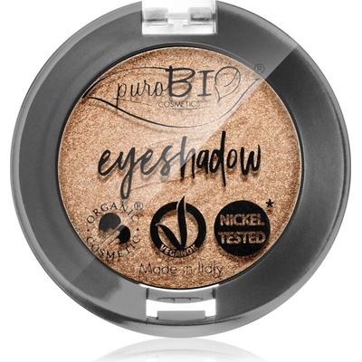 puroBIO Cosmetics Compact Eyeshadows očné tiene 01 Sparkling Wine 2,5 g