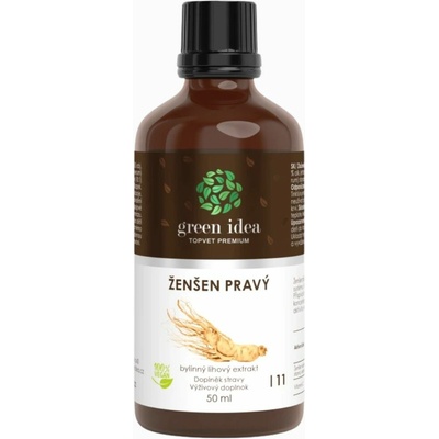 Green idea Ženšen pravý tinktúra 50 ml