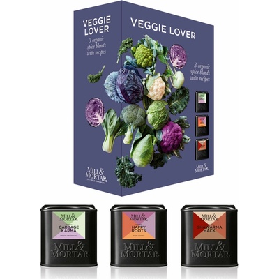 Mill & Mortar Bio zmes korenín VEGGIA LOVER, sada 3 ks