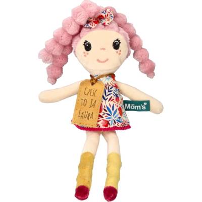 Hencz Toys Měkká hadrová LAURA s růžovými vlásky