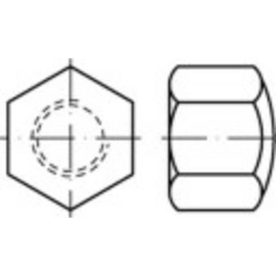 TOOLCRAFT TO-5449344 klobúková matica uzavretá M10 DIN 917 mosaz 100 ks