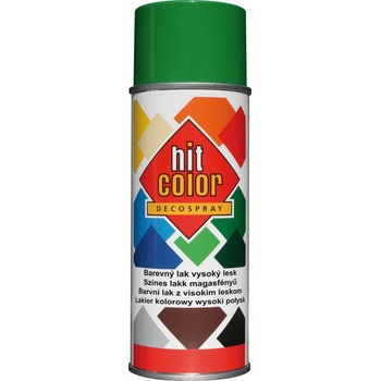 hitcolor Barva lesklá 400 ml RAL 6001 smaragdová