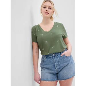 GAP Щампана тениска GAP GAP | Zelen | ЖЕНИ | XXS - zoot - 32,25 лв