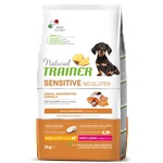 Natural Trainer Dog Sensitive No Gluten Mini Puppy & Junior with Salmon - храна за подрастващи кучета, БЕЗ ГЛУТЕН, под 1 година, от мини породи, с чувствителни стомаси, със сьомга - 2 кг, Италия - 925236