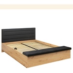 Black Red White Легло Ostia 160x200 с подматрачна рамка и ракла (S467-LOZ/160/B-DASN/T1706C99G00)