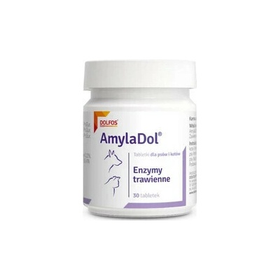 DOLFOS AmylaDol 30 tabl. enzymy na problemy s trávením pro psy a kočky