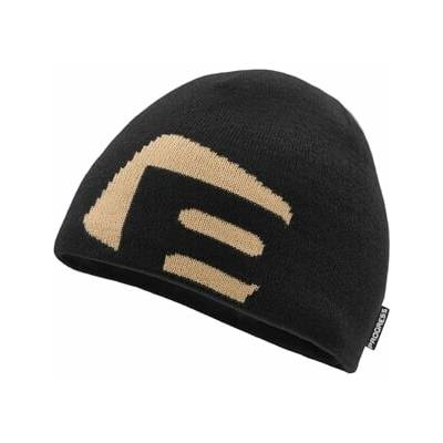 SLIMMER "P" pletená čepice černá