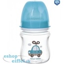 Canpol babies Sklenená Fľaška Easy Start Pure 120 ml modrá