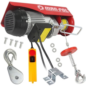 MAR-POL Лебедка електрическа въжена, mar-pol m80788, 500w, 125/250 кг, 12 м (m80788)