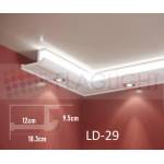  Ld-29 Декоративен профил за скрито led осветление ► 2метра (ld 29)