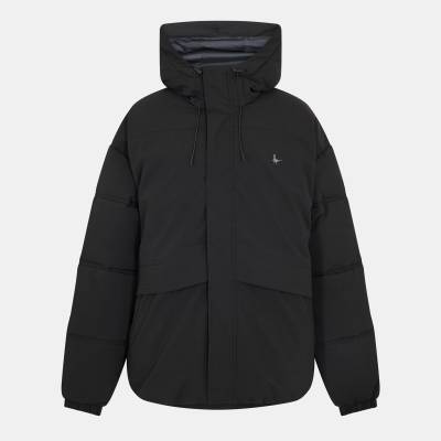 Jack Wills Яке Jack Wills Men's Salcombe Adjustable Hood Short Puffer Jacket - Black