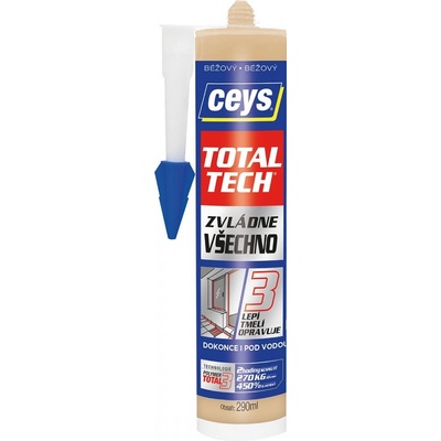 CEYS TOTAL TECH lepidlo univerzálne 290g béžové
