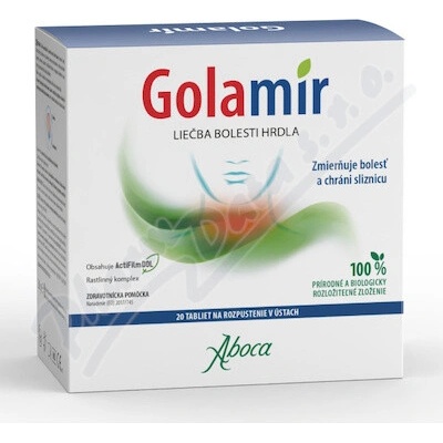 Aboca Golamir léčba bolesti v krku 20 tabliet