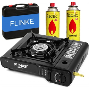 Flinke 8206 Plynový varič v kufríku + 2 kartuše