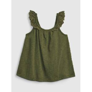 GAP Бебешки топ с воланчета GAP GAP | Zelen | Момичешки | 98